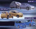 Alfa 147, Fiat Stilo, Fiat Punto II, cliccare per ingrandire